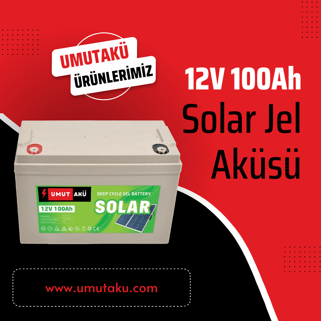 12V 100AH Solar Jel Akü